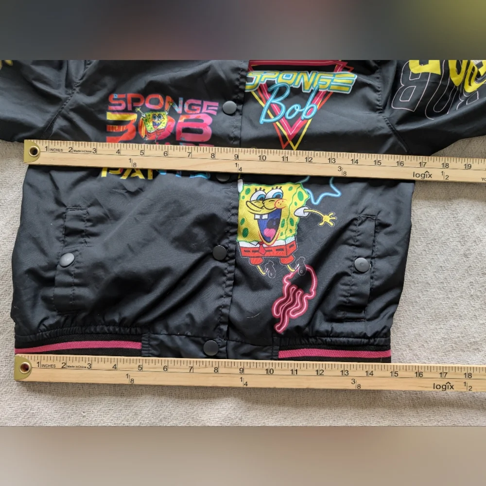 SpongeBob SquarePants kids jacket 2024 Viacom youth 10/12 Nickelodeon